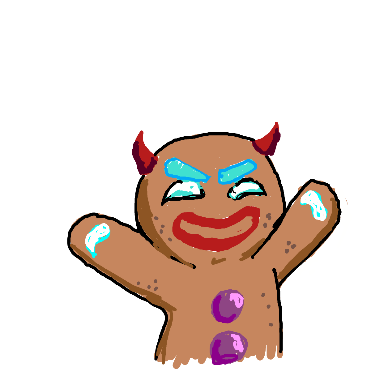 Gingerbread drawing by Dada
