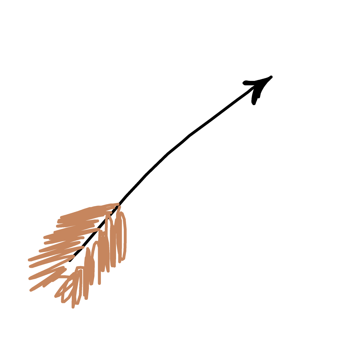 Arrow drawing by vale