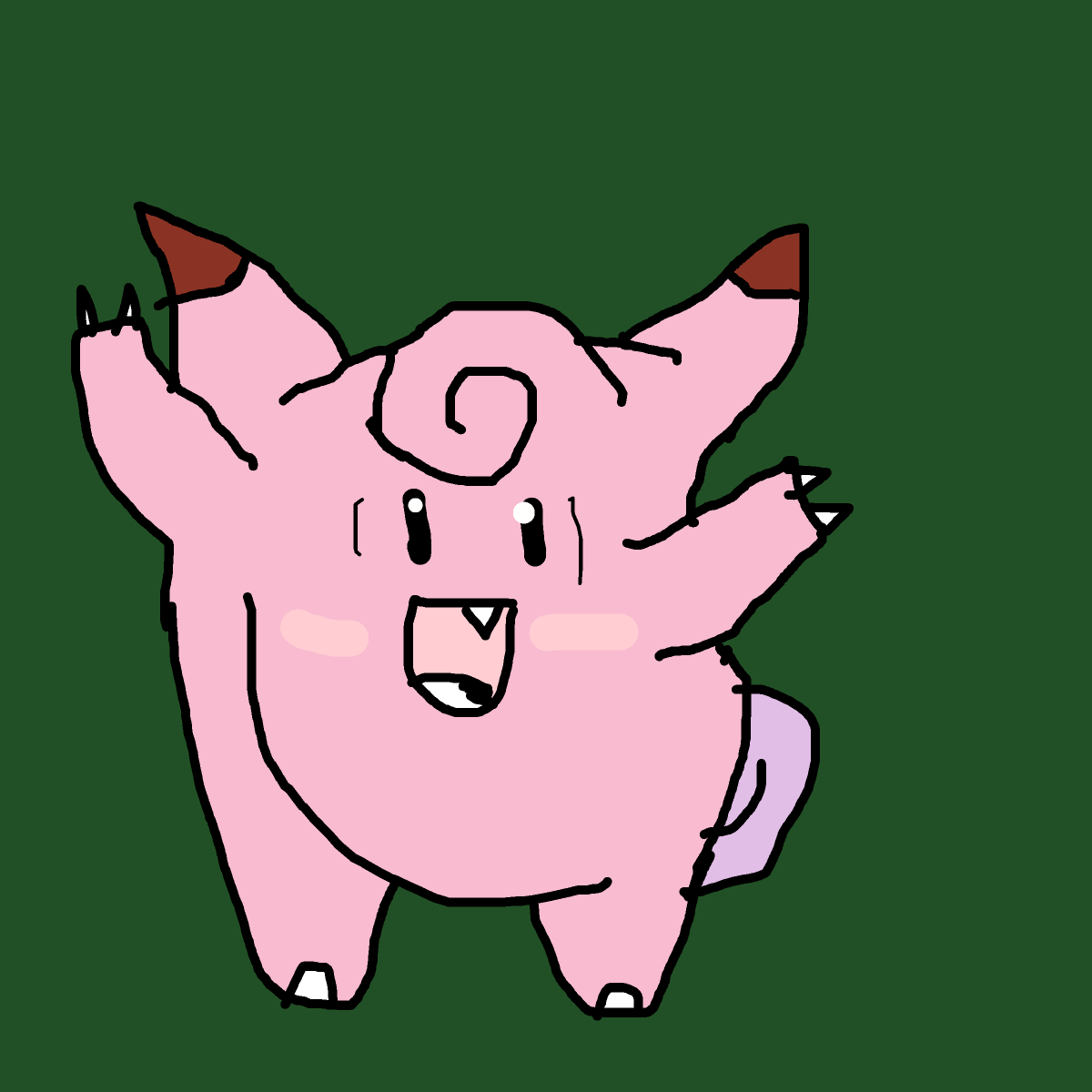 Clefairy drawing by paradutchman
