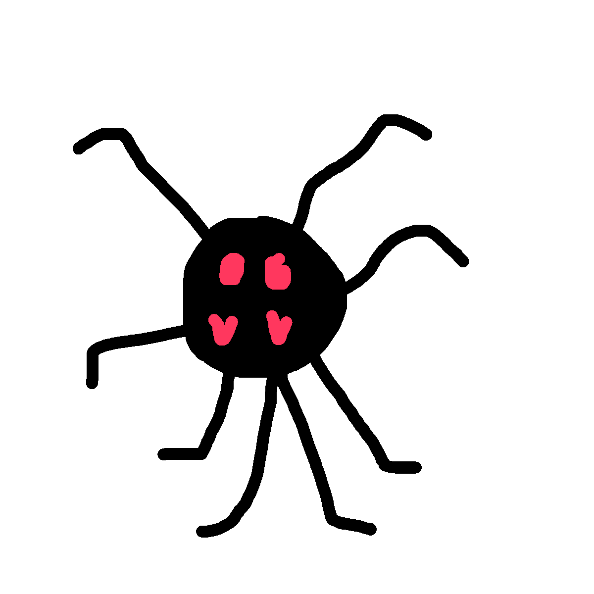 Spider drawing by mikestam195