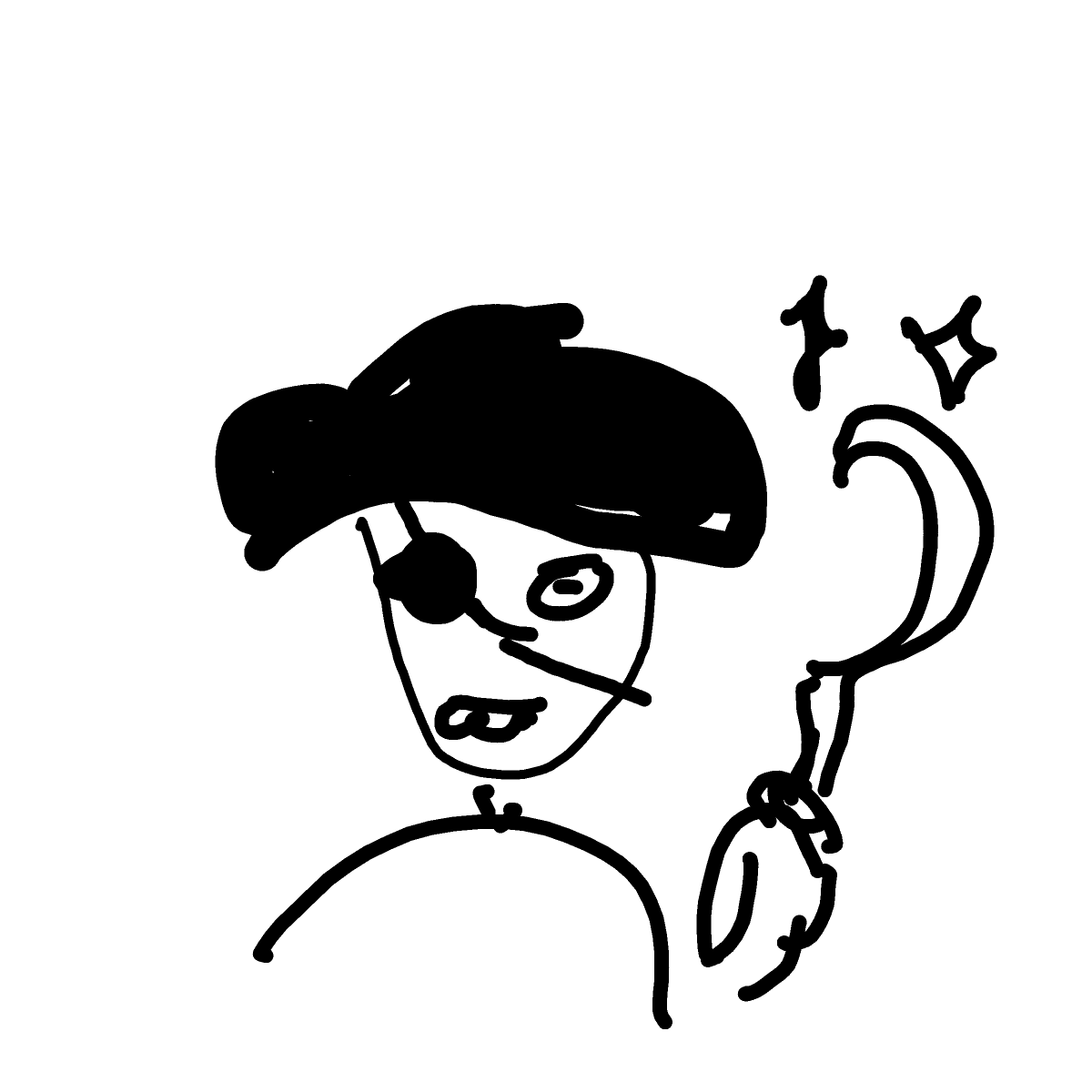 Pirate drawing by Shew