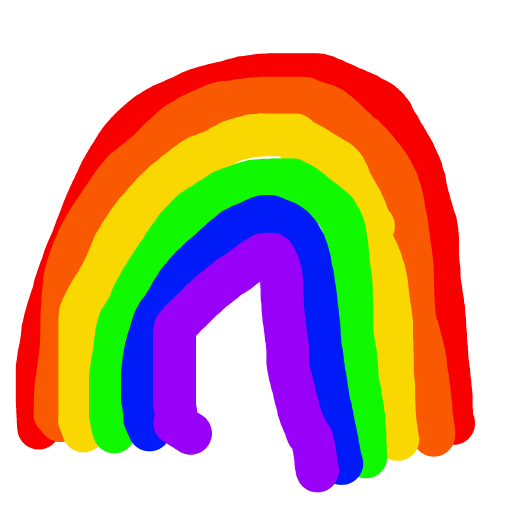 Rainbow drawing by parkalini