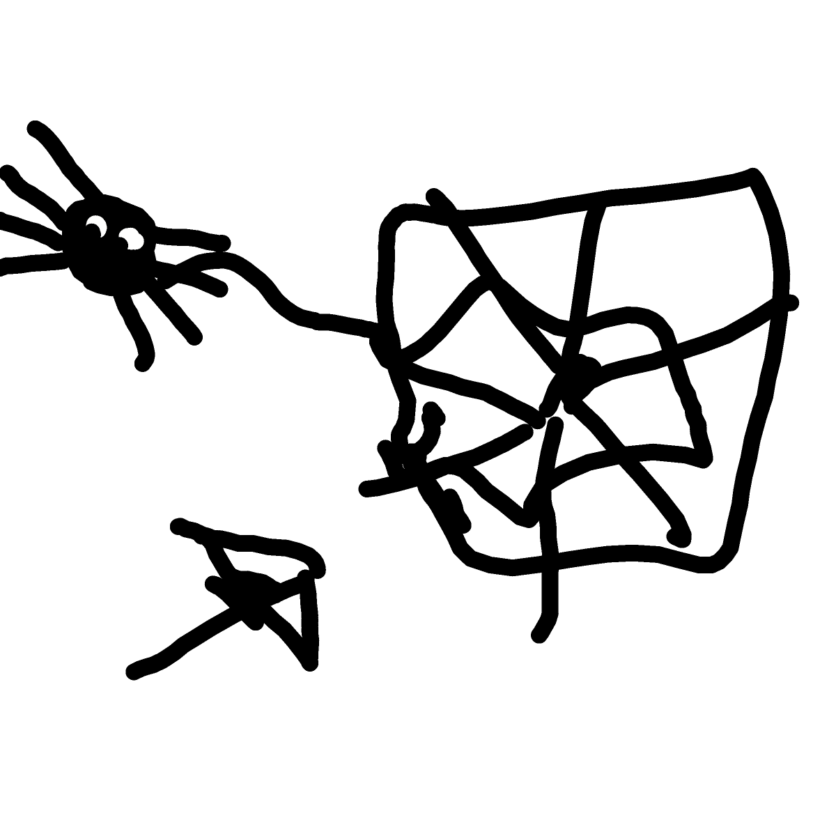 Cobweb drawing by sea-wave-artist