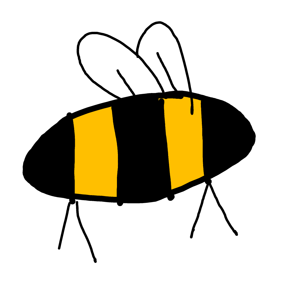 Bee drawing by Shandi