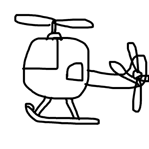 Helicopter drawing by mikestam195