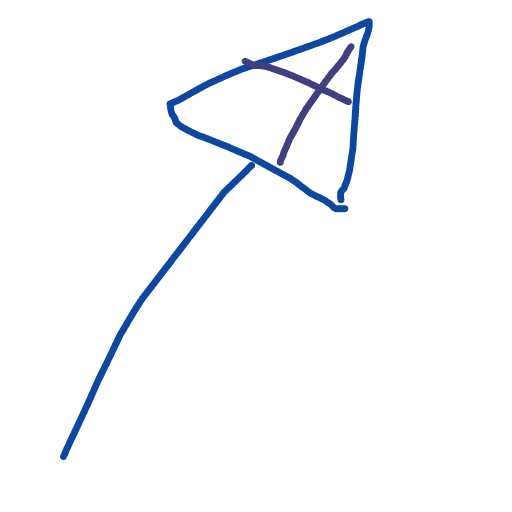 Kite drawing by lead-dawn-peace