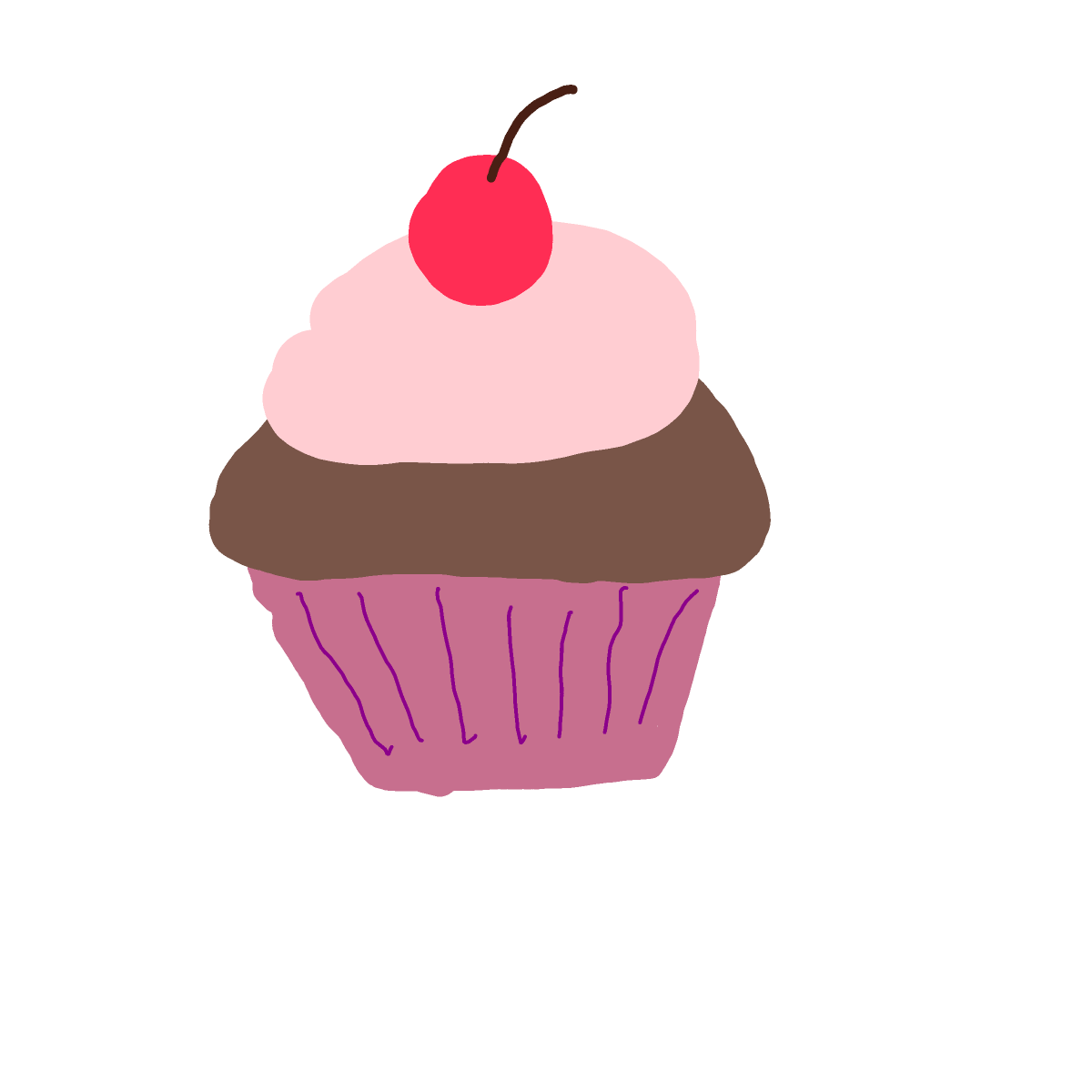 Cupcake drawing by Anna