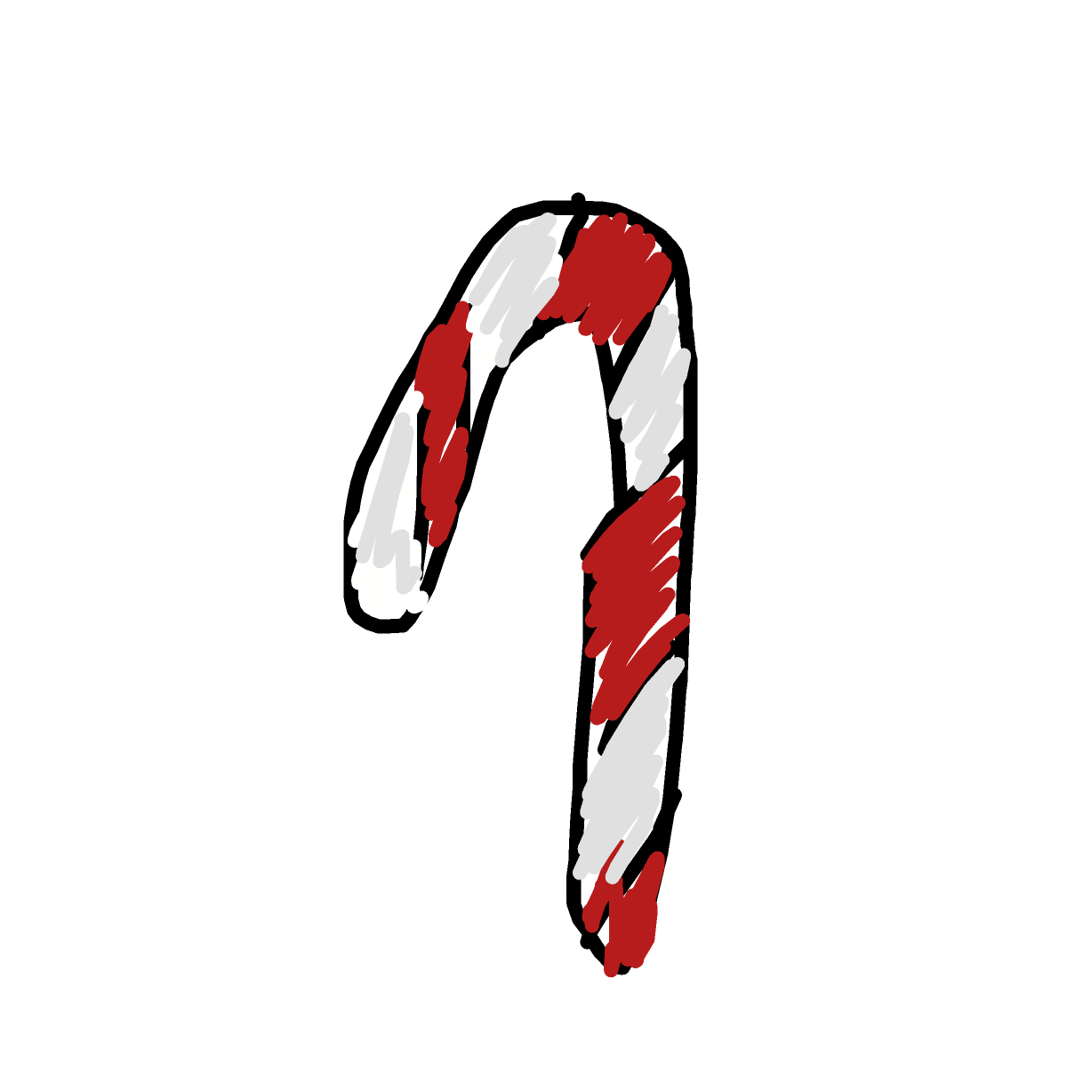 Candy Cane drawing by sarahhoadley