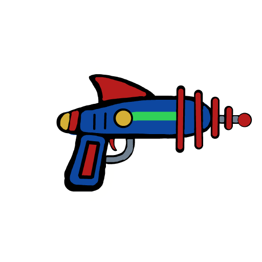 Ray Gun drawing by navy-fine-loom