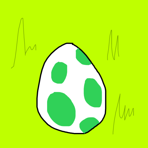 Yoshi Egg drawing by nicodarunia