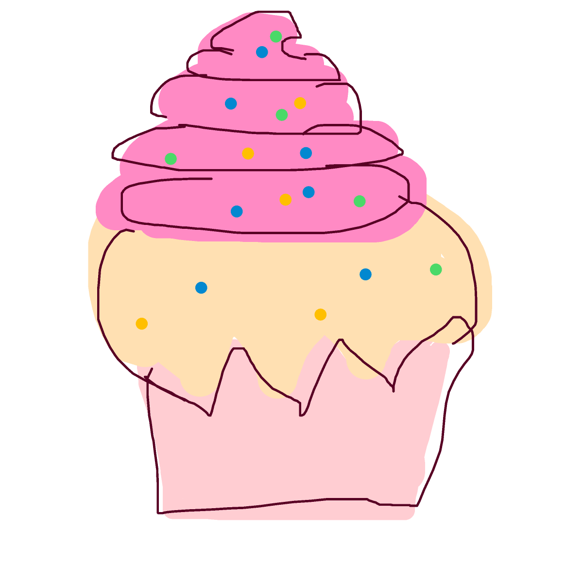 Cupcake drawing by ash