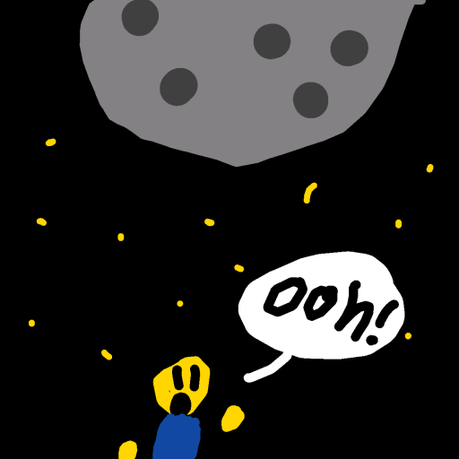 Moon drawing by macaronimiles