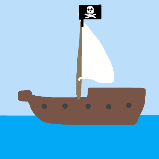 Pirate Ship drawing by thatladywhocooks