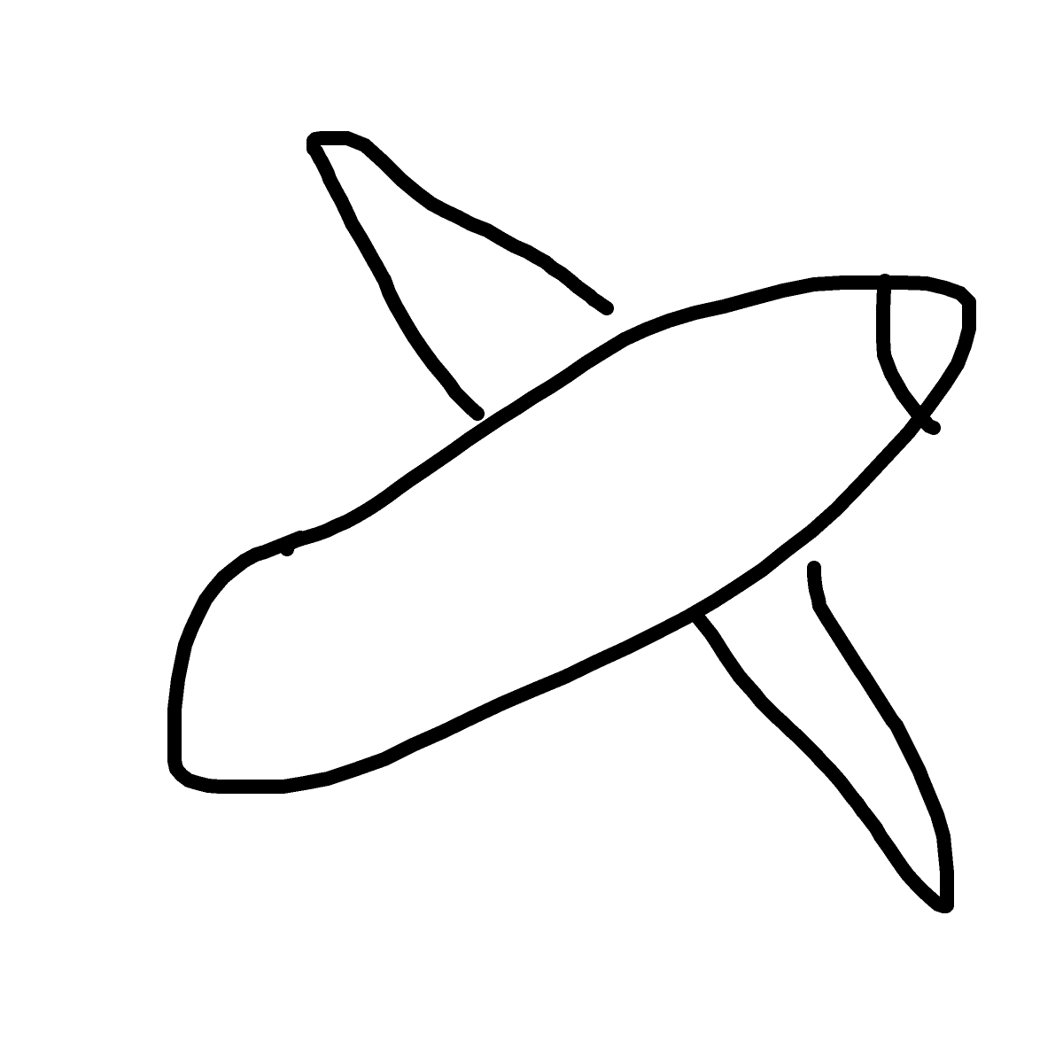 Airplane drawing by bia