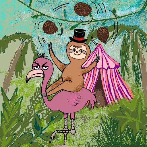 Circus drawing by Bridgitte