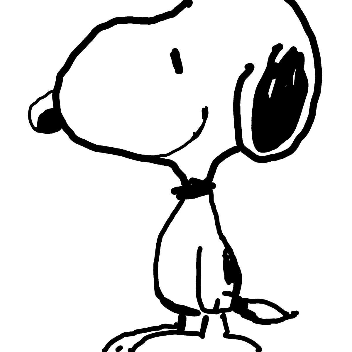 Snoopy drawing by Guardianoflives