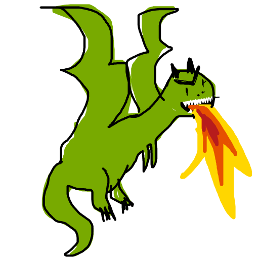 Dragon drawing by holly