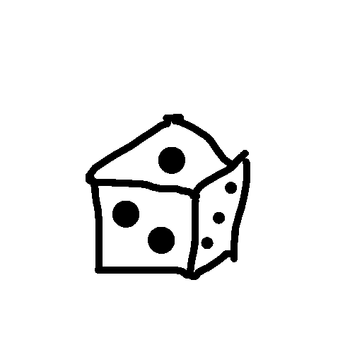 Dice drawing by kkcaydenk
