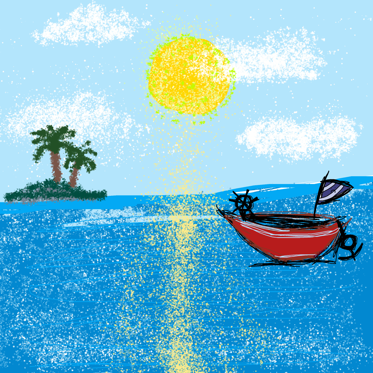 Sunbeam drawing by shahadudu