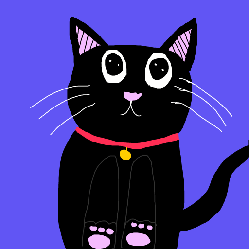 Black Cat drawing by icy-cream-eye