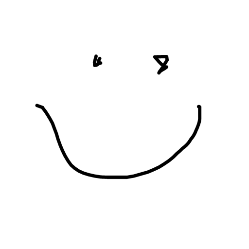 Smile drawing by gandalfthelightblack