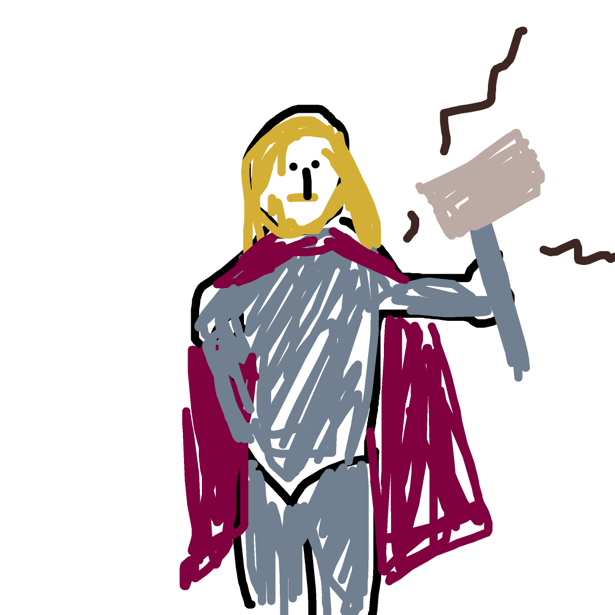 Thor drawing by free-berry-lab