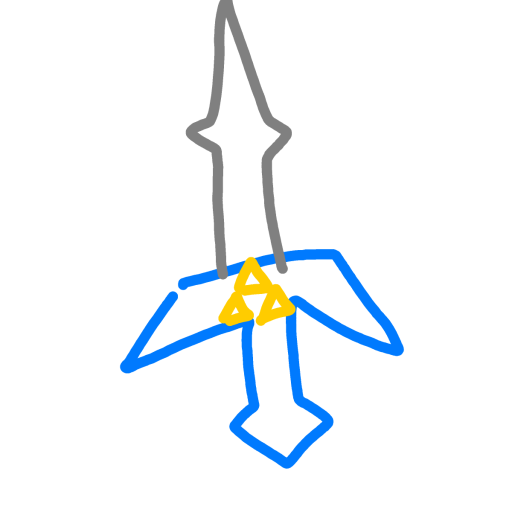 Master Sword drawing by poptown34