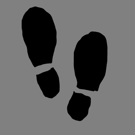 Footprint drawing by Guardianoflives