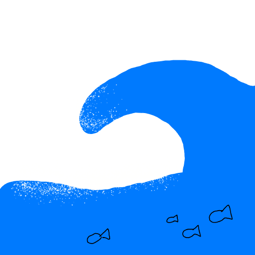 Wave drawing by ishak