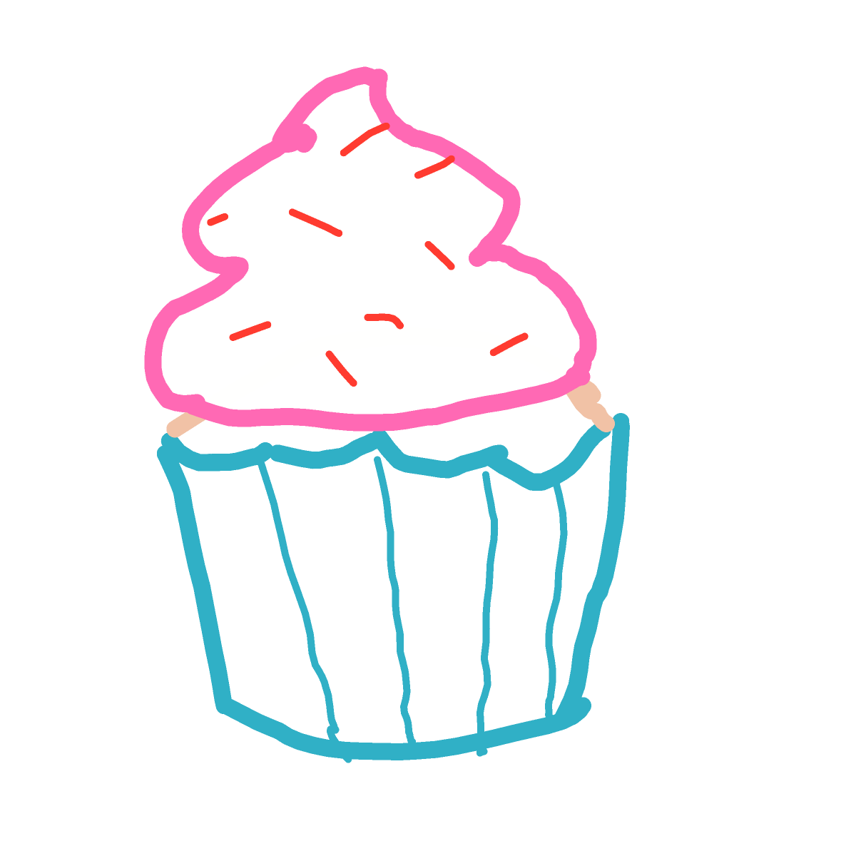 Cupcake drawing by Juliezzz