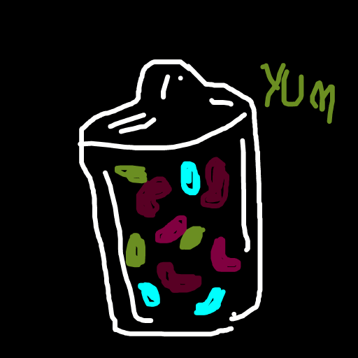 Jellybean drawing by grape-icy-bliss