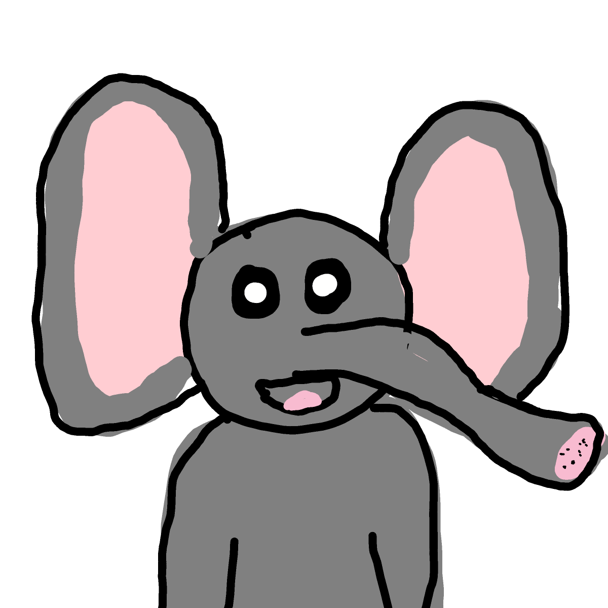 Elephant drawing by Anna