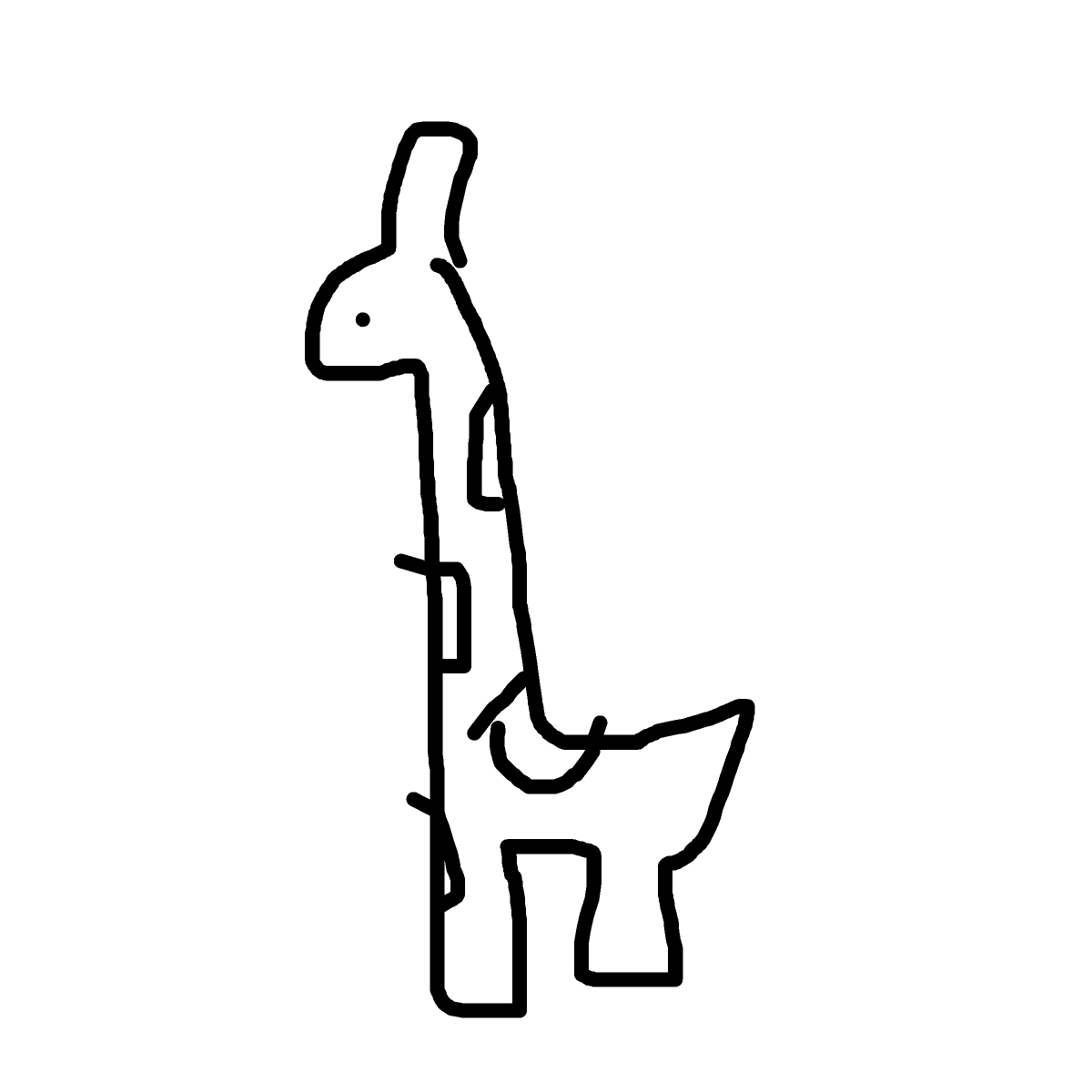 Girafe drawing by pikapikachuu