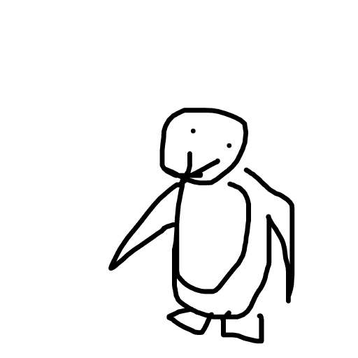 Penguin drawing by lili