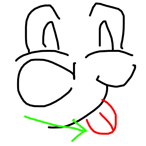 Tongue drawing by cyan-star-wave