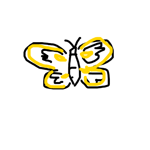 Butterfly drawing by honey crisp