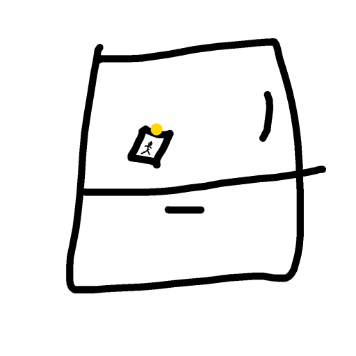 Fridge drawing by macaronimiles