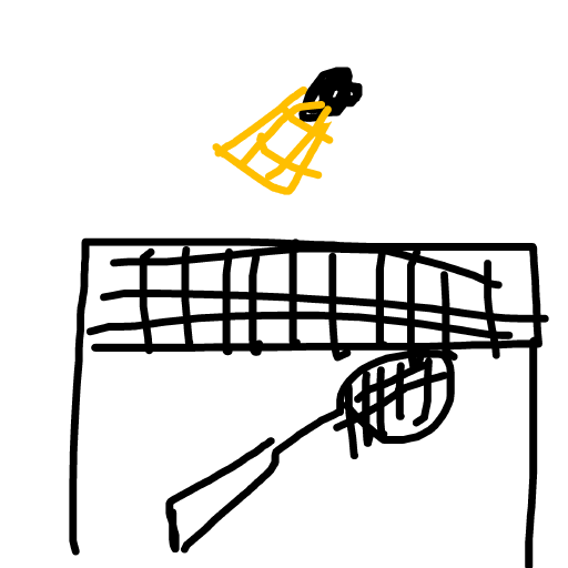Badminton drawing by mathioss