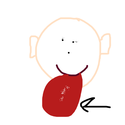 Tongue drawing by tirza