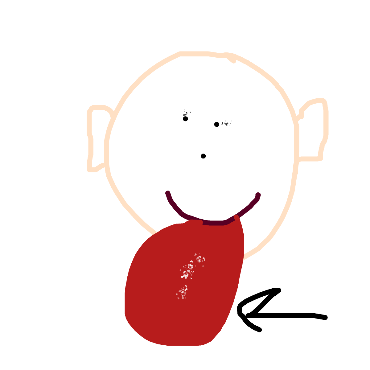 Tongue drawing by tirza