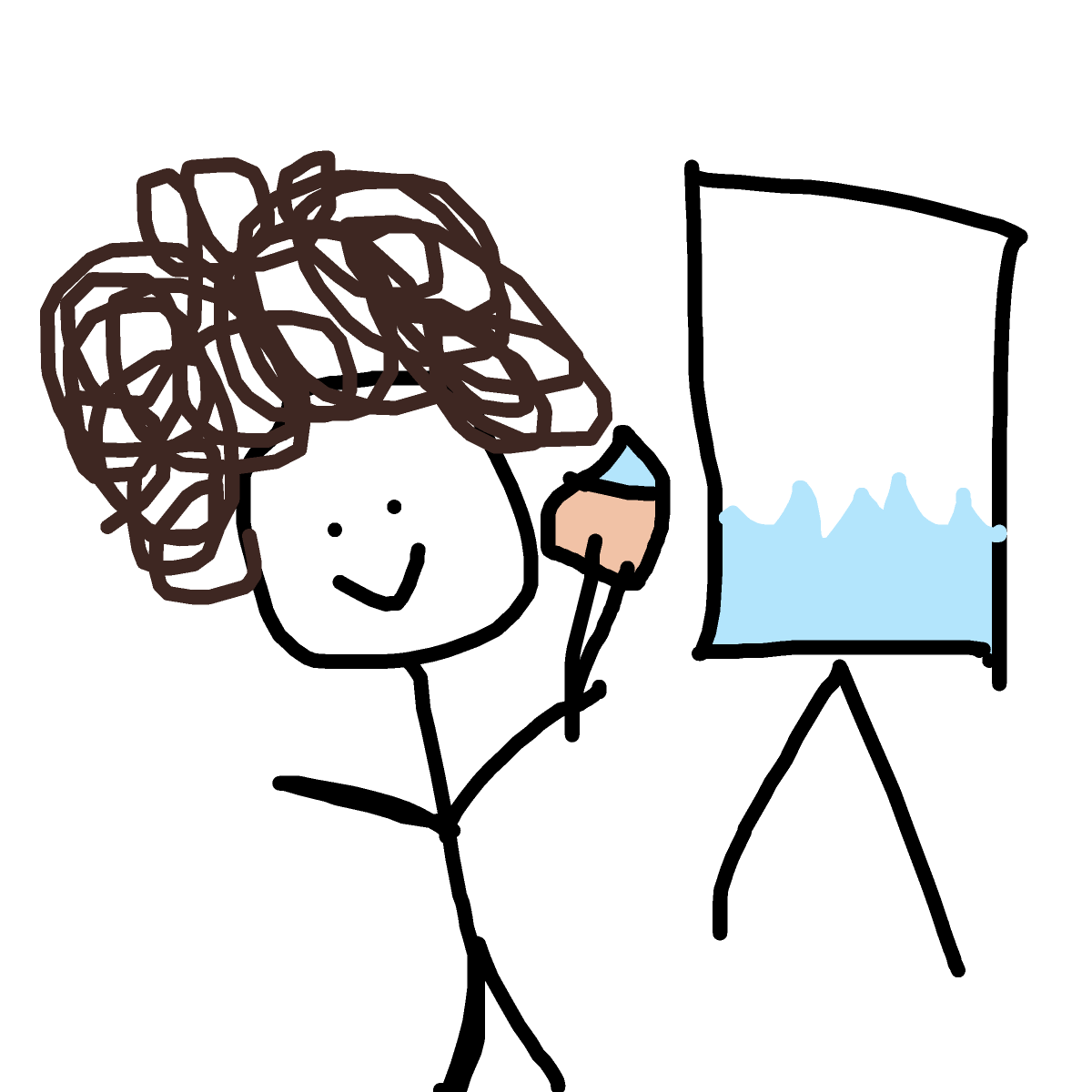 Bob Ross drawing by fine-happy-soul