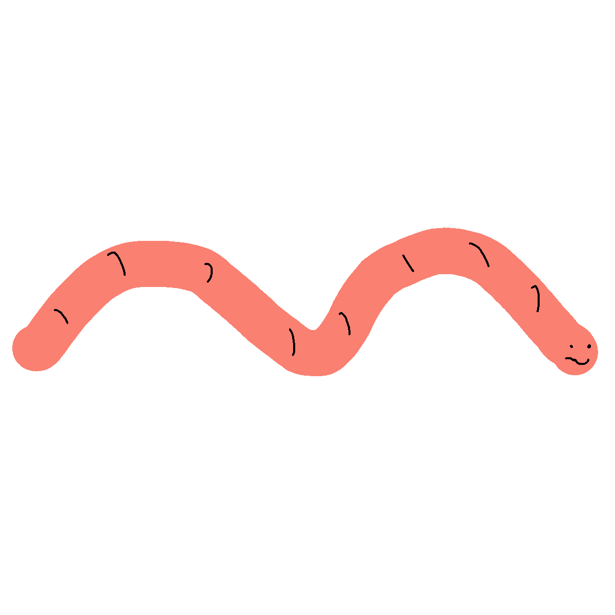Worm drawing by SodaNight