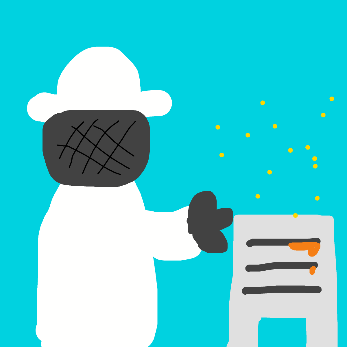Beekeeper drawing by knoxy