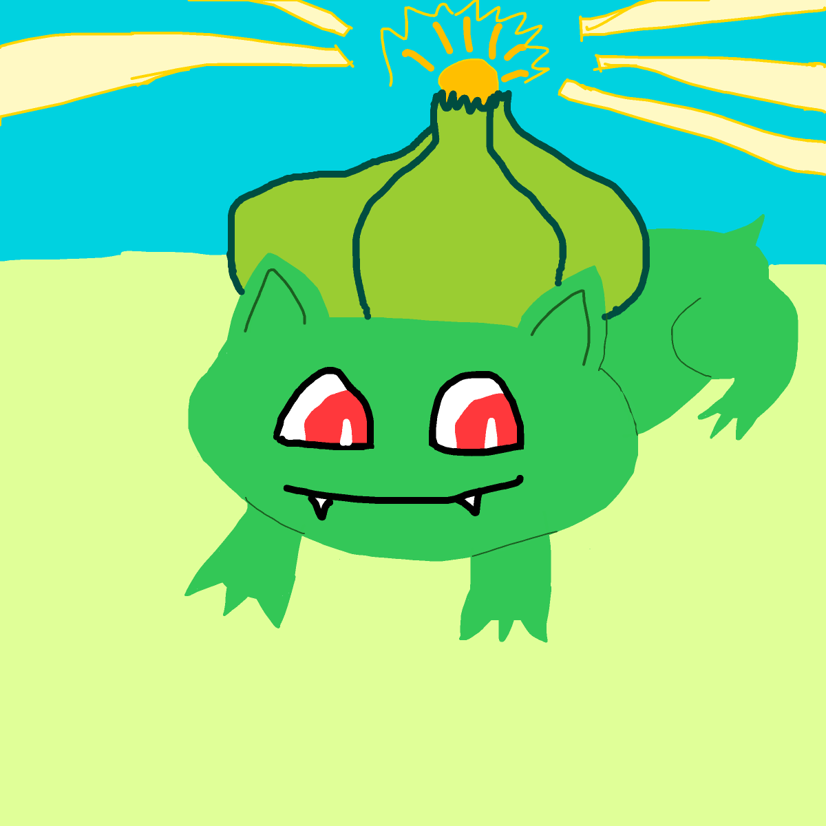 Bulbasaur drawing by nicodarunia