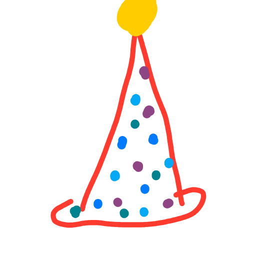 Party Hat drawing by coal-mild-peace
