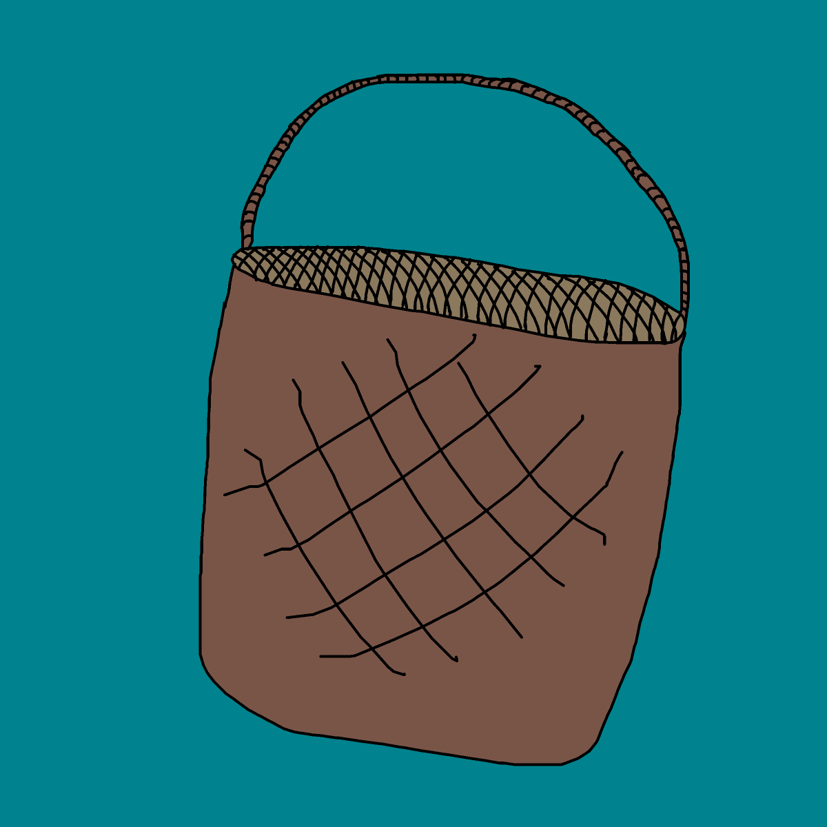 Basket drawing by krissywissy