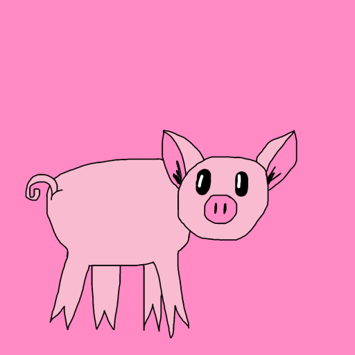 Pig drawing by krissywissy