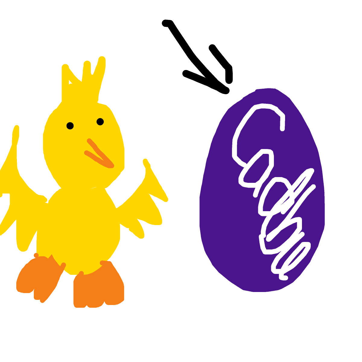 Easter Egg drawing by carla