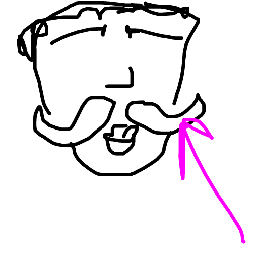 Mustache drawing by mr inkwell