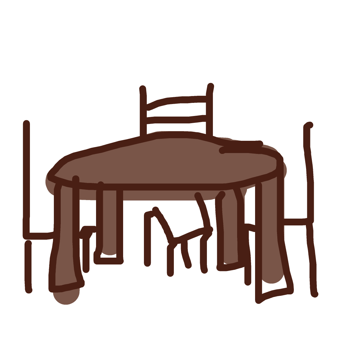 Table drawing by ash